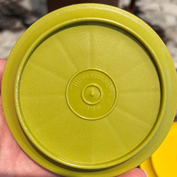 Vintage Tupperware Stackable Plastic Mugs with Coasters Cups - Picture 3 of 5